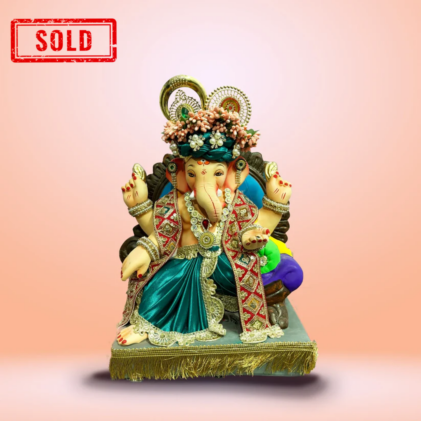 Sukhasana Ganesha 12-inch