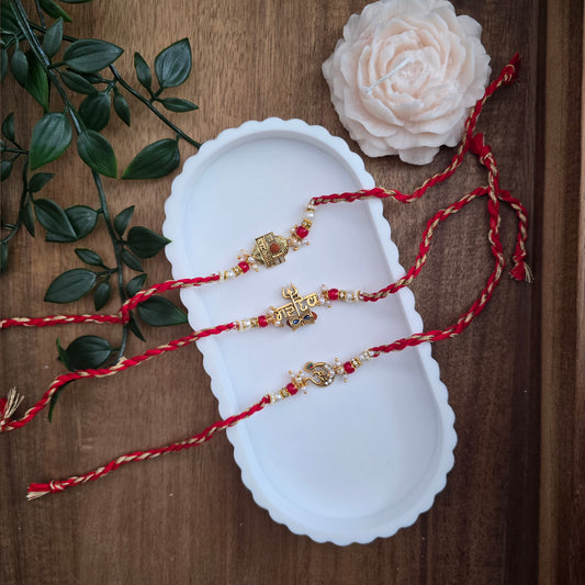 Single red thread traditional rakhi