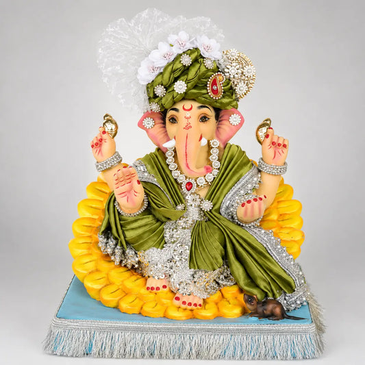 Pushparaj Ganesha 15"