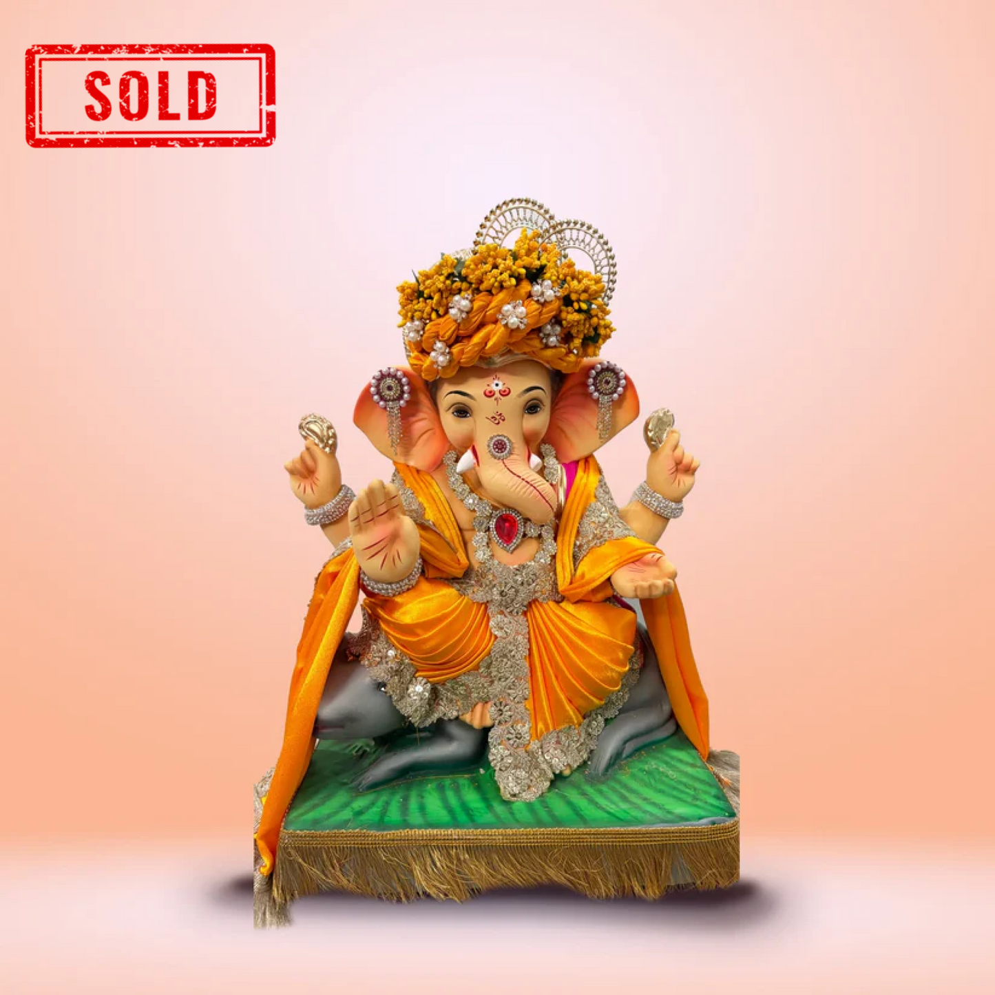 Mushakraj Ganesha 18-inch