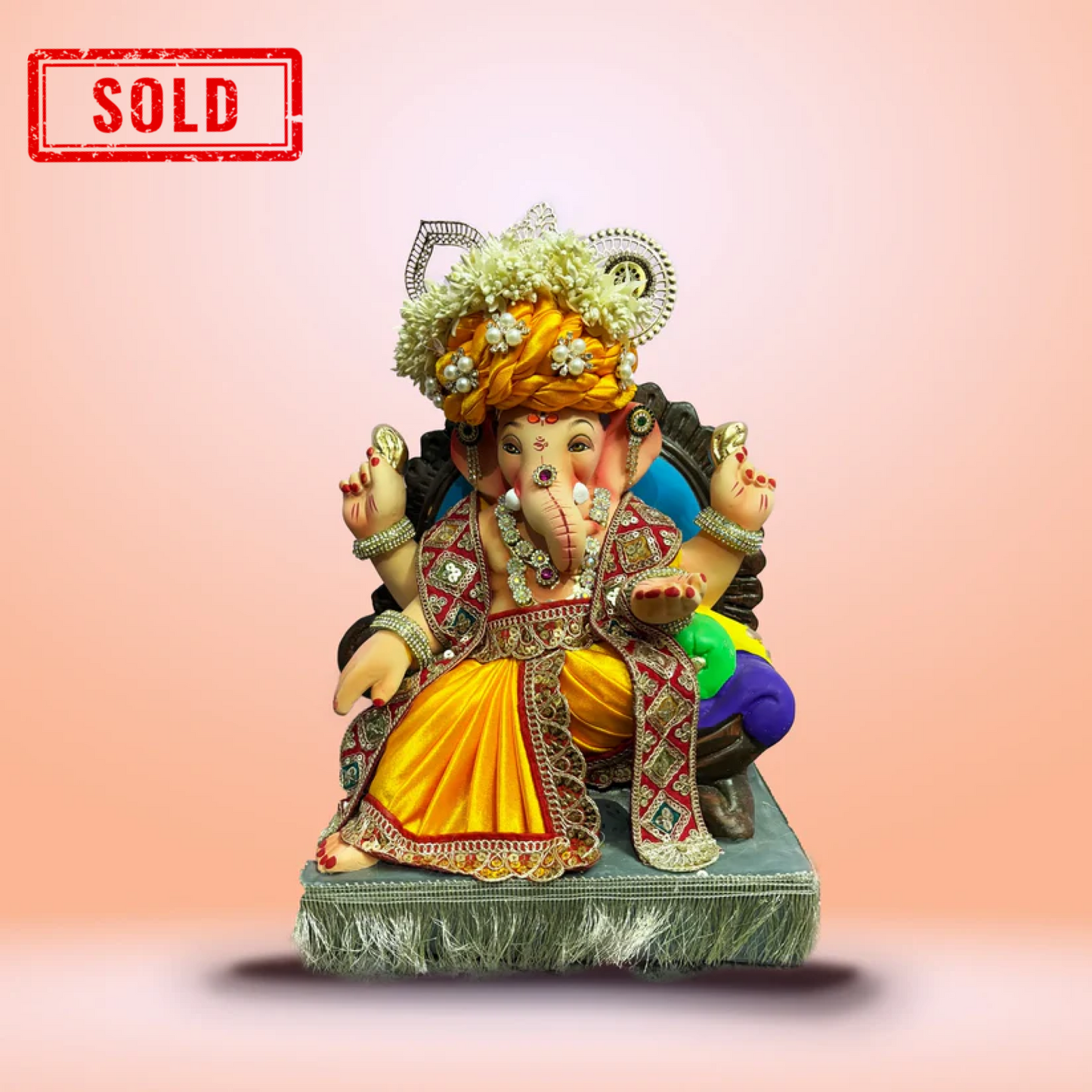 Sukhasana Ganesha 12-inch