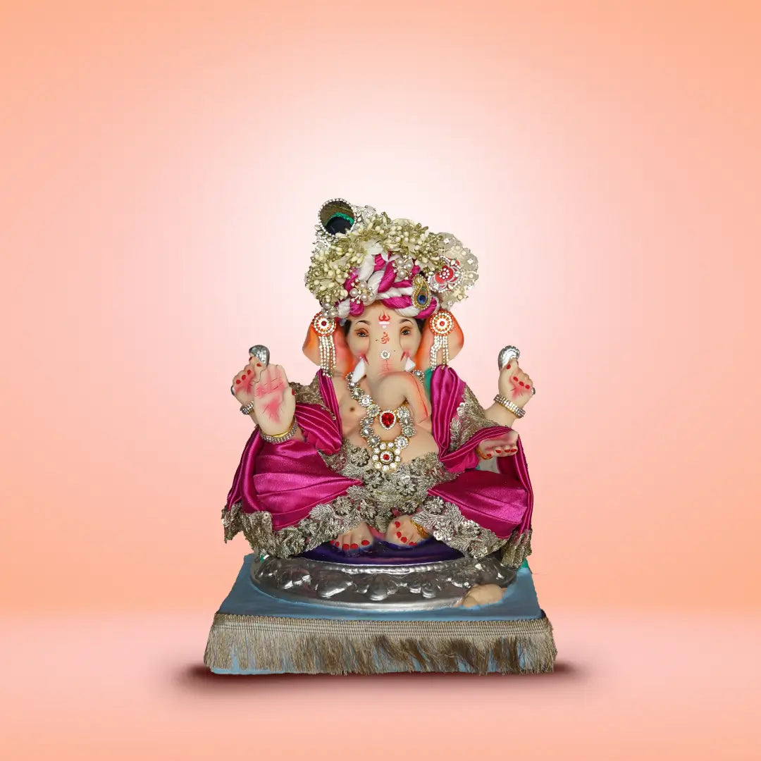 aasan_mandi_ganesha_rani_pink_12_inch.webp