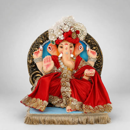 eco-friendly-ganesh-murti-toronto-lavnya-sobha-15-inch-red.webp
