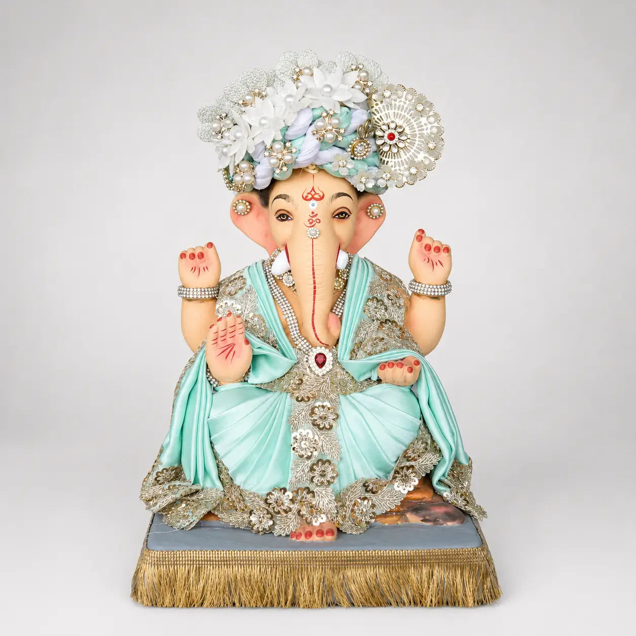 eco-friendly-ganesha-toronto-lavnya-sobha-12-inch-mint-green.webp