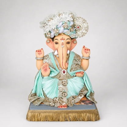 eco-friendly-ganesha-toronto-lavnya-sobha-12-inch-mint-green.webp