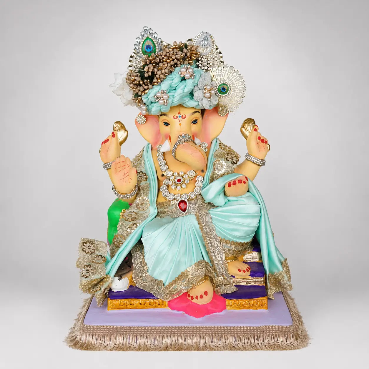 ganesh-murti-toronto-ferniture-12-inch-mint-green.webp
