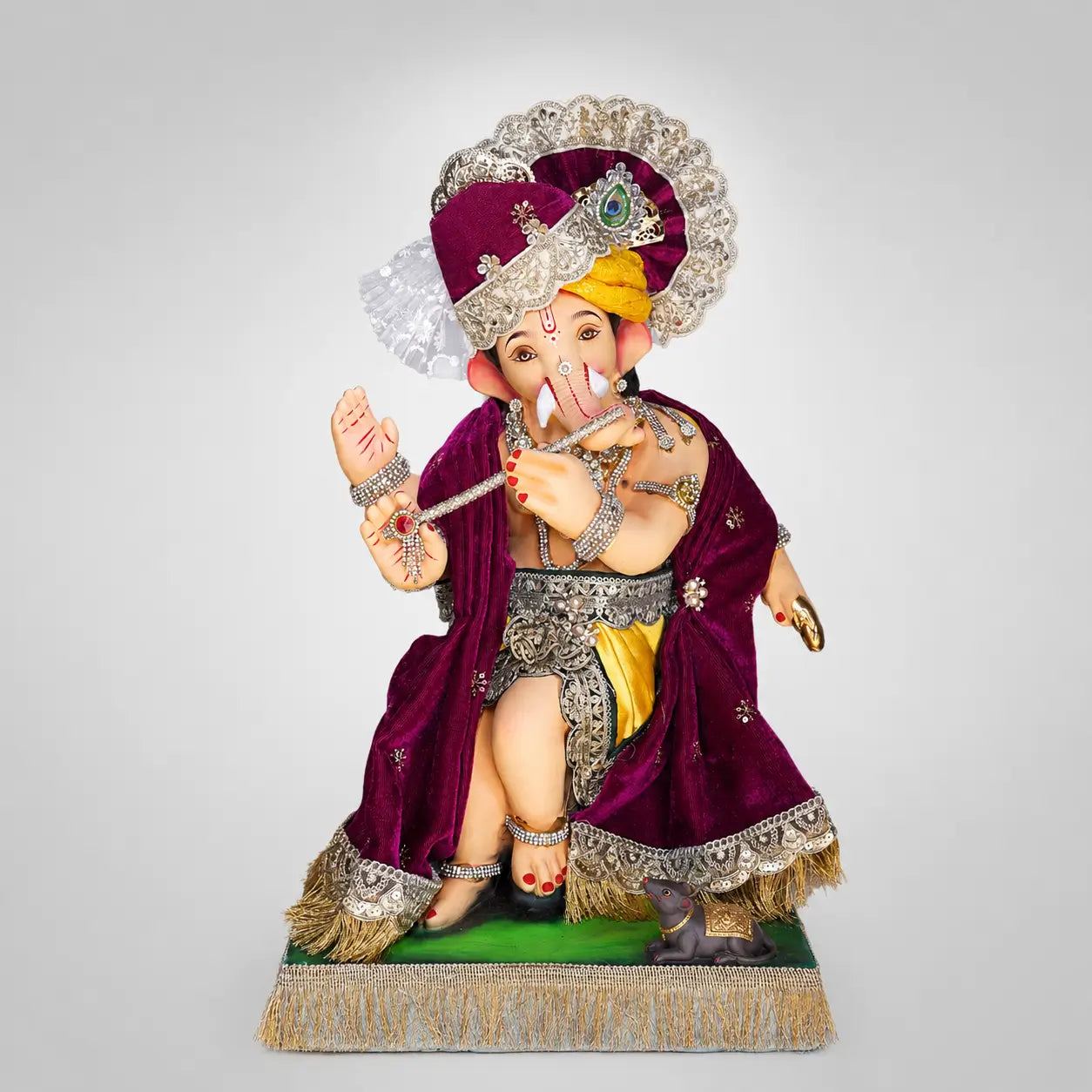 premium-ganesh-murti-murlidhari-krishna-18-inch-maroon-yellow.webp