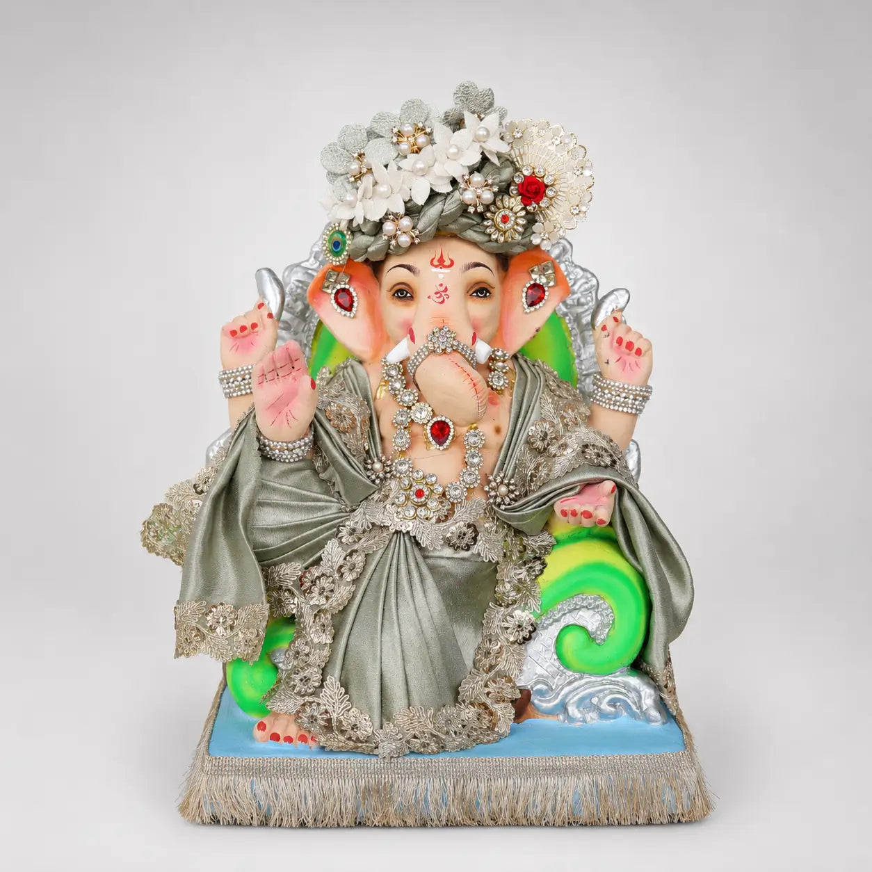 premium-ganesh-murti-soumya-15-inch-olive-green.webp